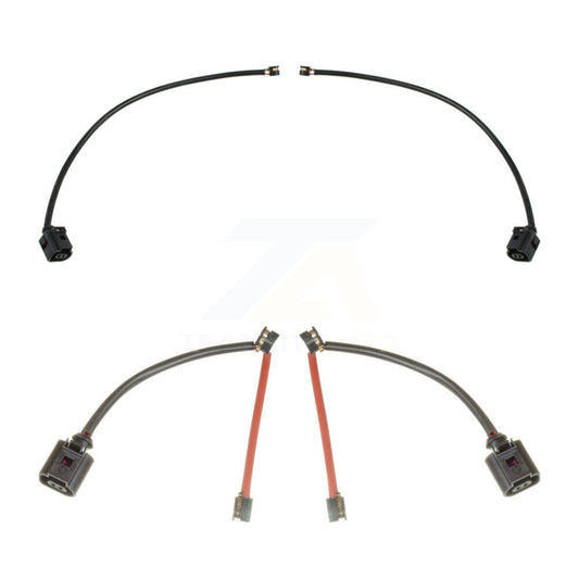 Brake Pads Wear Sensor (4 Pack) Front Rear For Audi Q7 with 420mm Rotor