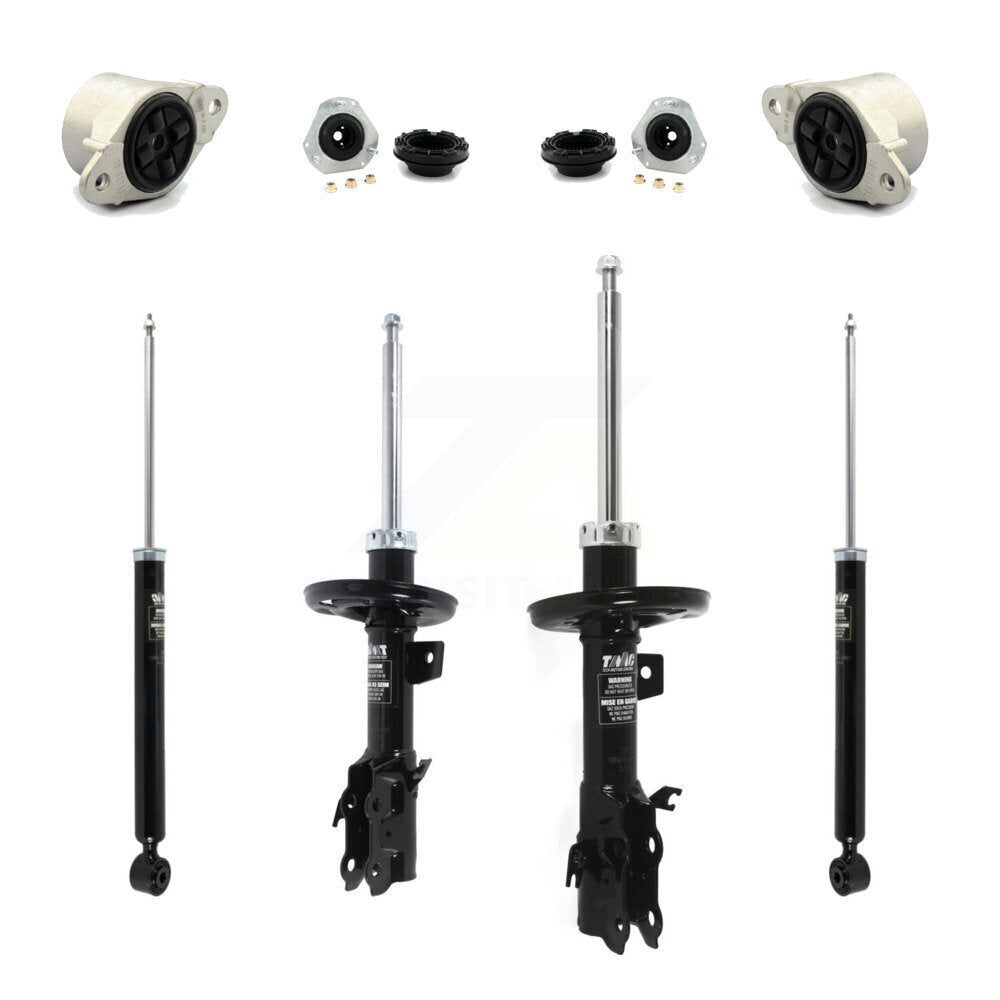 Front Strut Rear Shock & Hardware Kit (8Pc) For 2011-2013 Ford Fiesta