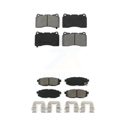 Semi-Metallic Brake Pad Front Rear Kit For 17 Subaru BRZ Base With Brembo Brakes