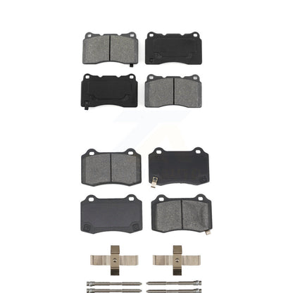 Semi-Metallic Brake Pads Front Rear Kit For Hyundai Genesis Coupe Tesla S