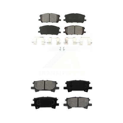 Semi-Metallic Brake Pads Front Rear Kit For Lexus RX350 RX330 Toyota Highlander