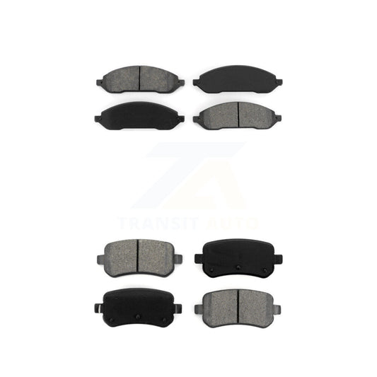 Semi-Metallic Brake Pads Front Rear Kit For Ford Freestar Mercury Monterey