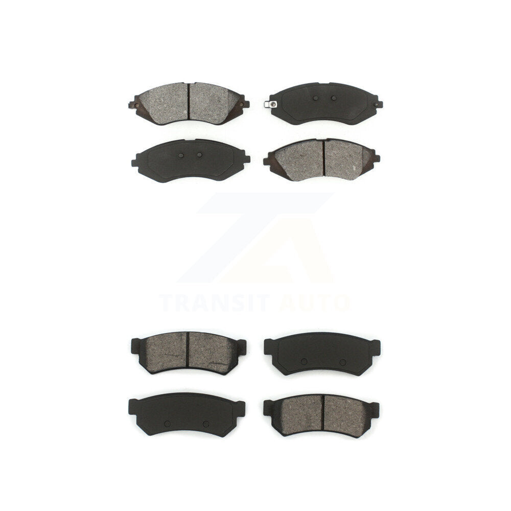 Semi-Metallic Brake Pads Front Rear Kit For Chevrolet Optra Suzuki Forenza Reno