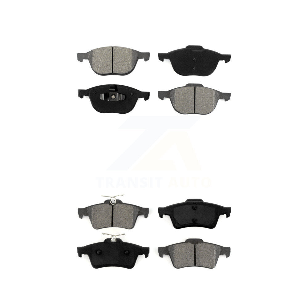 Semi-Metallic Brake Pads Front Rear Kit For Ford Mazda 3 Escape Focus 5 EcoSport
