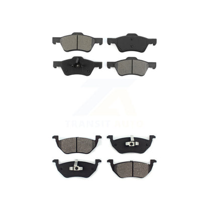 Semi-Metallic Brake Pads Front Rear Kit For Ford Escape Mercury Mariner