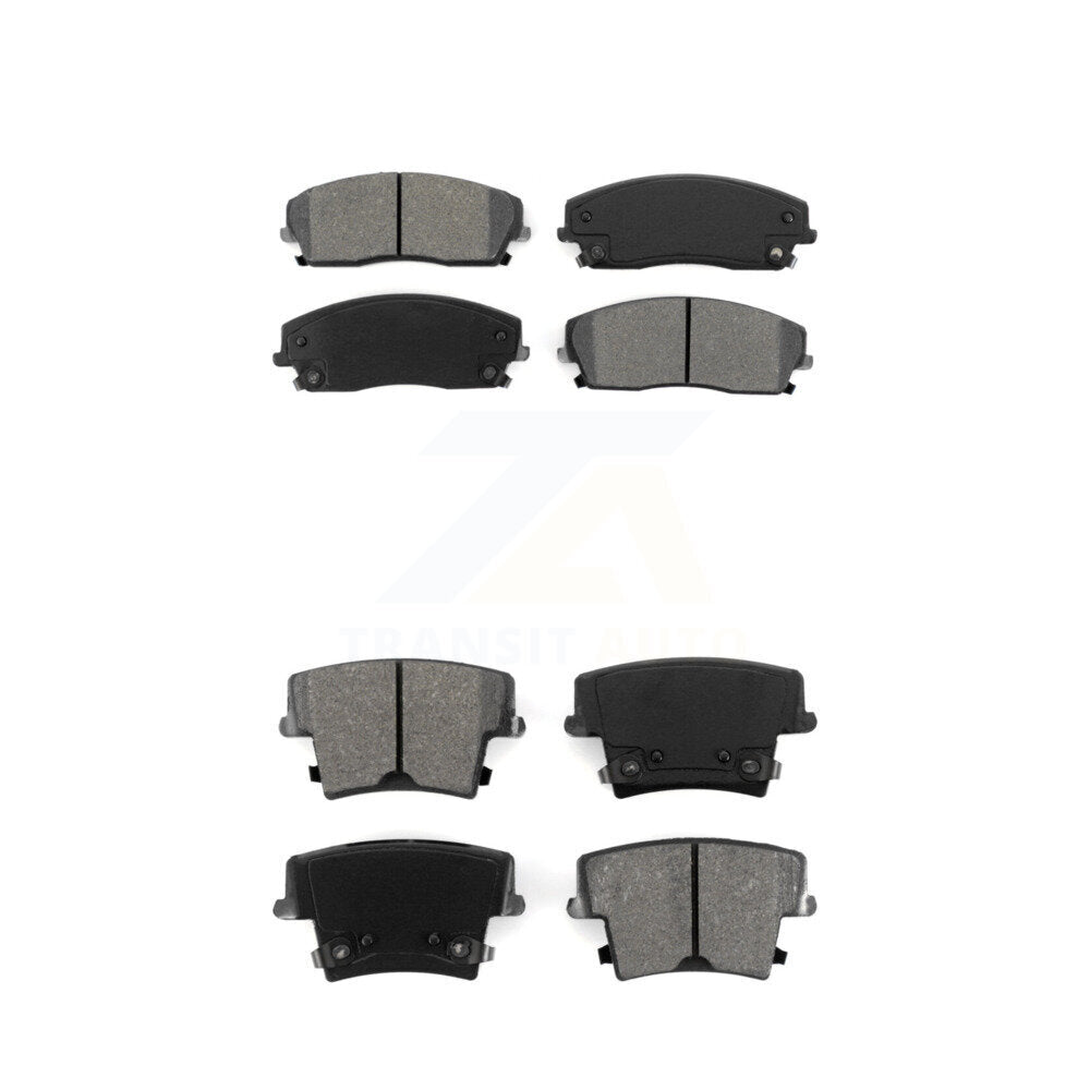 Semi-Metallic Brake Pad Front Rear Kit For Dodge Charger Chrysler 300 Challenger