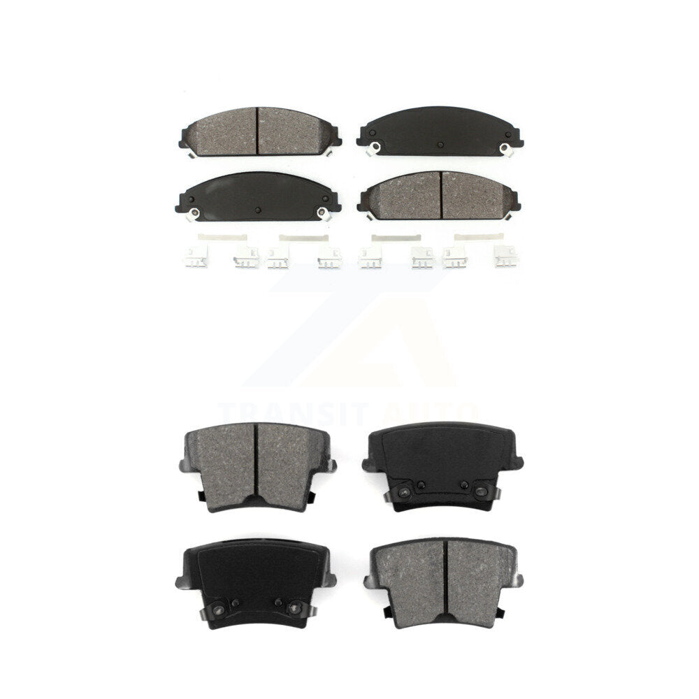 Semi-Metallic Brake Pad Front Rear Kit For Dodge Charger Chrysler 300 Challenger