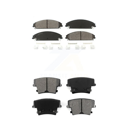 Semi-Metallic Brake Pad Front Rear Kit For Dodge Charger Chrysler 300 Challenger