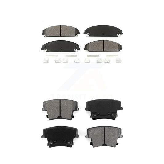 Semi-Metallic Brake Pad Front Rear Kit For Dodge Charger Chrysler 300 Challenger