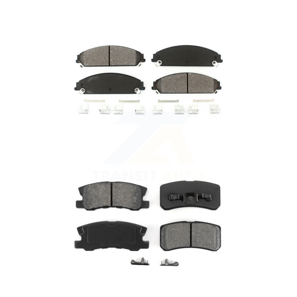 Semi-Metallic Brake Pads Front Rear Kit For 2008-2009 Dodge Caliber SRT-4