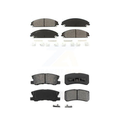 Semi-Metallic Brake Pads Front Rear Kit For 2008-2009 Dodge Caliber SRT-4