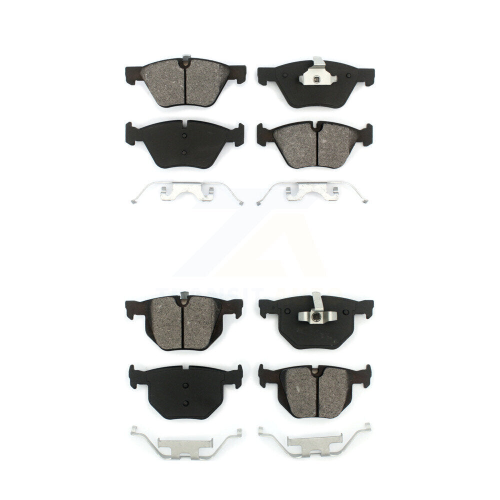 Semi-Metallic Brake Pads Front Rear Kit For BMW 330i 330xi 335xi