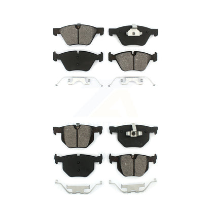 Semi-Metallic Brake Pads Front Rear Kit For BMW 330i 330xi 335xi