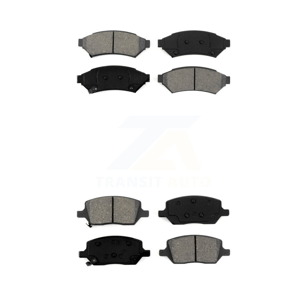 Semi-Metallic Brake Pads Front Rear Kit For Pontiac Montana Chevrolet Uplander