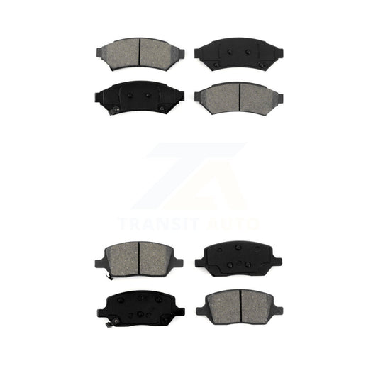 Semi-Metallic Brake Pads Front Rear Kit For Pontiac Montana Chevrolet Uplander