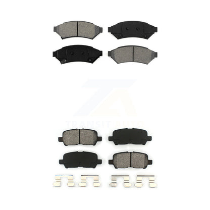 Semi-Metallic Brake Pads Front Rear Kit For Buick LaCrosse Pontiac Grand Prix