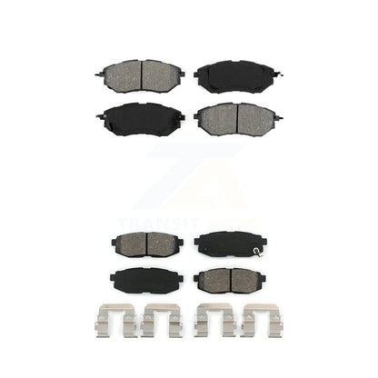 Semi-Metallic Brake Pads Front Rear Kit For Subaru Forester Outback Legacy B9