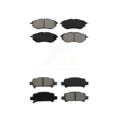 Semi-Metallic Brake Pads Front Rear Kit For Subaru Legacy