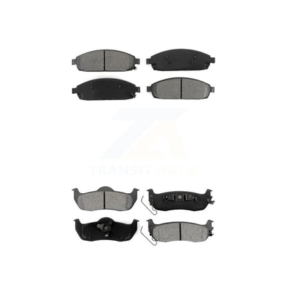 Semi-Metallic Brake Pads Front Rear Kit For Jeep Grand Cherokee Commander