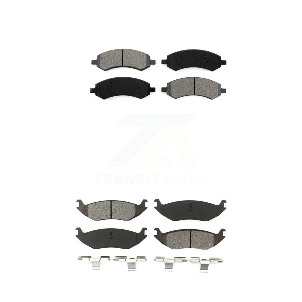 Semi-Metallic Brake Pad Front Rear Kit For Ram 1500 Classic Dodge Chrysler Aspen