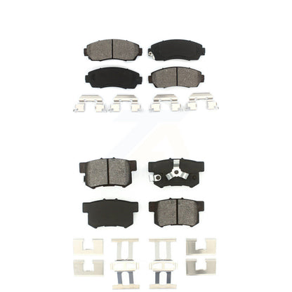 Semi-Metallic Brake Pad Front Rear Kit For Honda CR-V Acura RDX Accord Crosstour