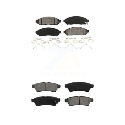 Semi-Metallic Brake Pad Front Rear Kit For Nissan Frontier Xterra Suzuki Equator