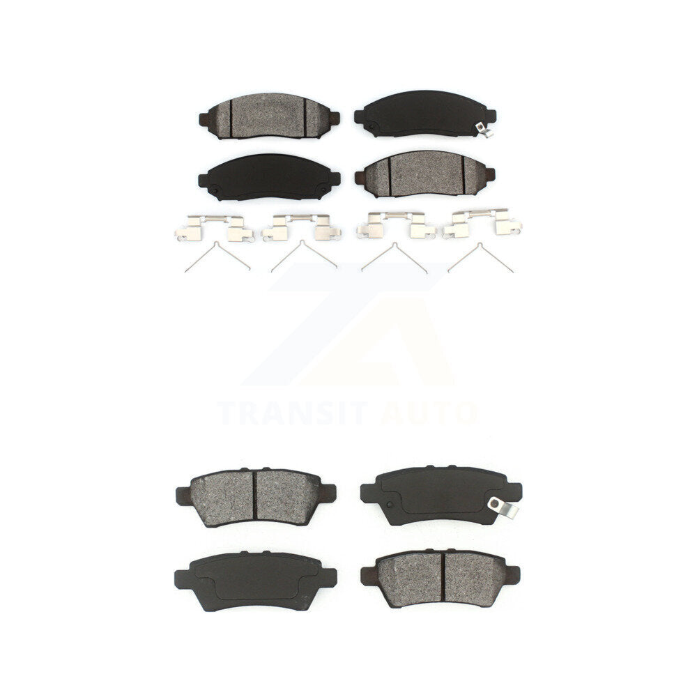 Semi-Metallic Brake Pads Front Rear Kit For Nissan Pathfinder Xterra