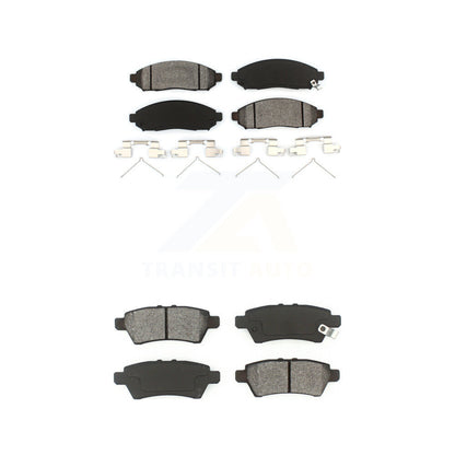 Semi-Metallic Brake Pads Front Rear Kit For Nissan Pathfinder Xterra