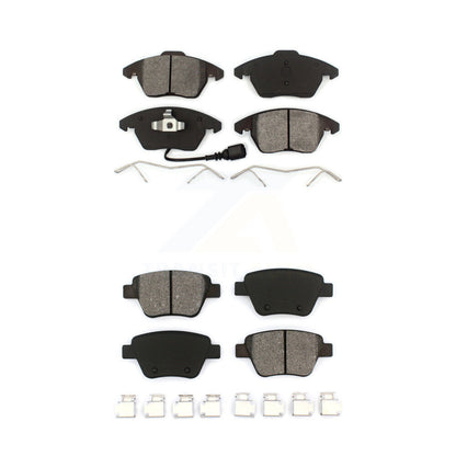 Semi-Metallic Brake Pads Front Rear Kit For Volkswagen Jetta Beetle Golf GTI Eos