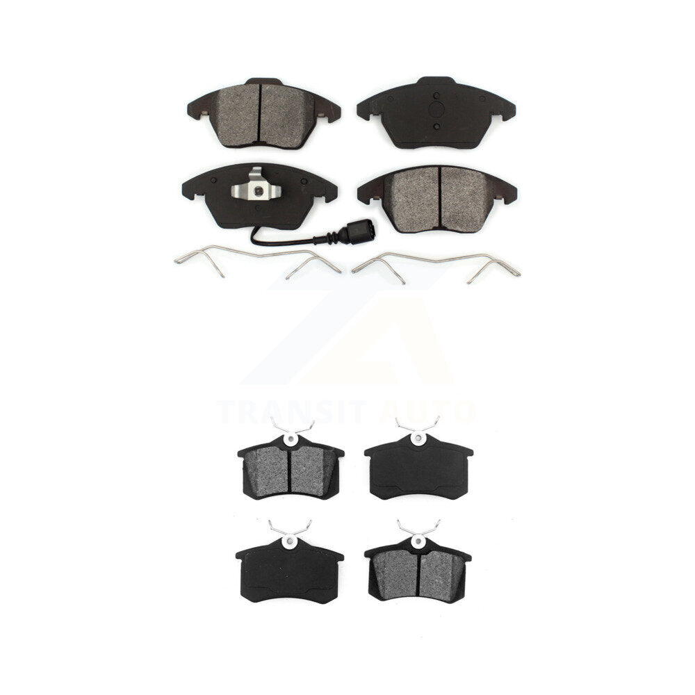 Semi-Metallic Brake Pads Front Rear Kit For Volkswagen Jetta Beetle Audi A3
