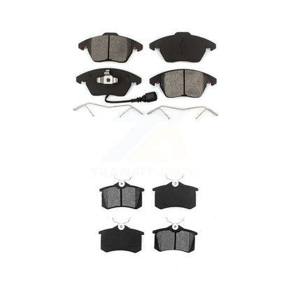 Semi-Metallic Brake Pads Front Rear Kit For Volkswagen Jetta Beetle Audi A3