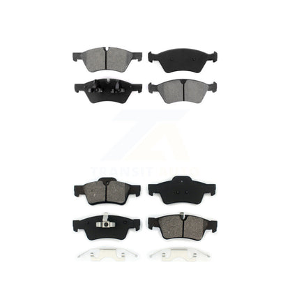 Semi-Metallic Brake Pads Front Rear Kit For Mercedes-Benz ML350 ML320 GL350 R350