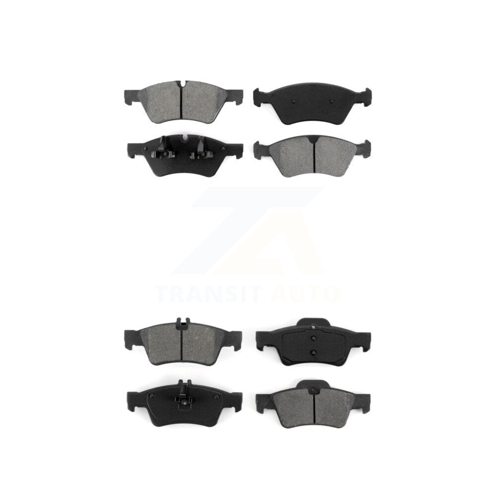 Semi-Metallic Brake Pads Front Rear Kit For Mercedes-Benz E350 E550 E500 AWD