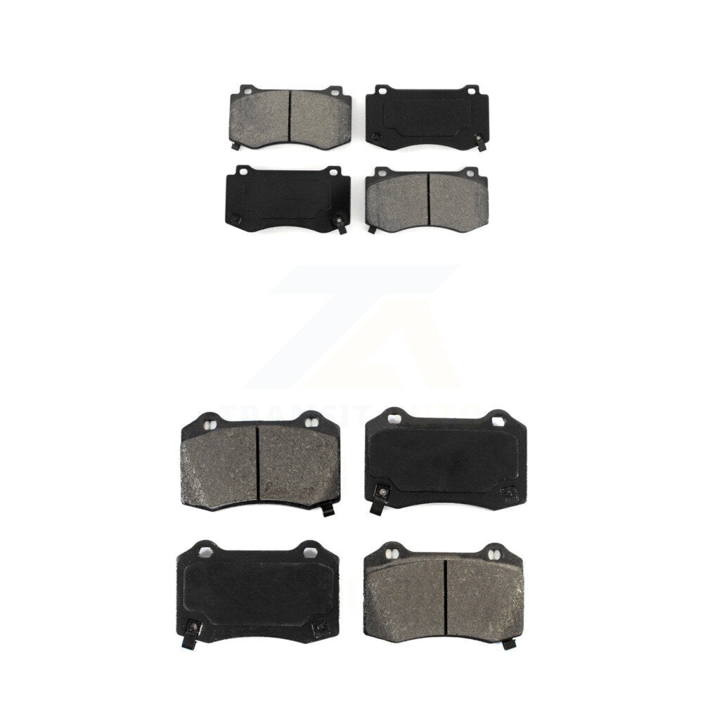 Semi-Metallic Brake Pad Front Rear Kit For Dodge Charger Chrysler 300 Challenger