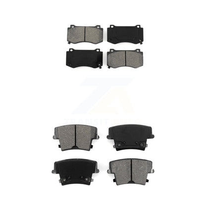 Semi-Metallic Brake Pad Front Rear Kit For Dodge Charger R T Scat Pack with 6.4L