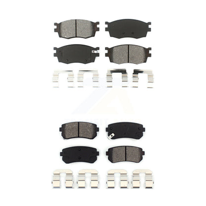 Semi-Metallic Brake Pads Front Rear Kit For Hyundai Accent Kia Rio Rio5