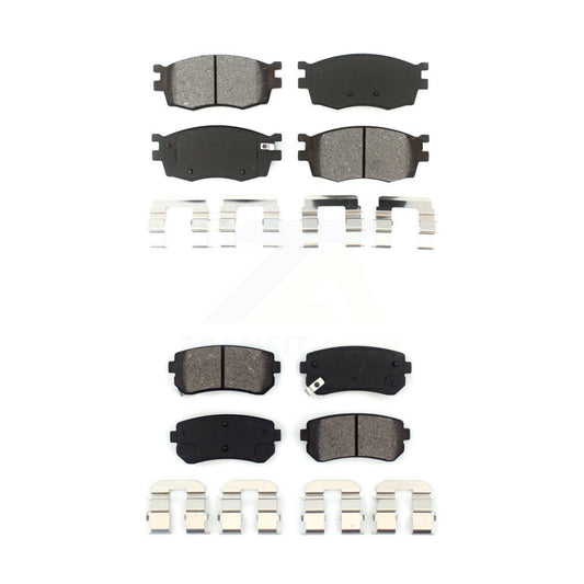 Semi-Metallic Brake Pads Front Rear Kit For Hyundai Accent Kia Rio Rio5