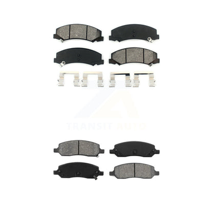 Semi-Metallic Brake Pads Front Rear Kit For 2006-2011 Buick Lucerne Cadillac DTS