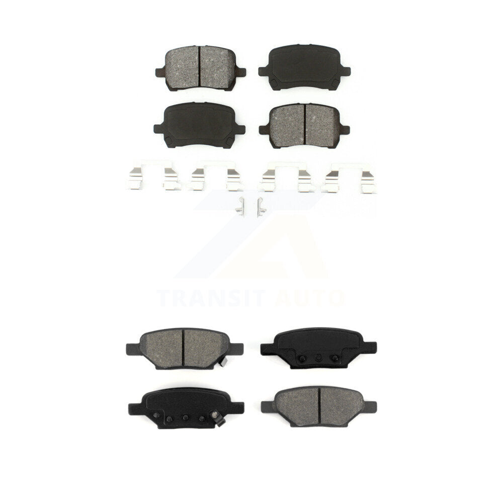 Semi-Metallic Brake Pad Front Rear Kit For Chevrolet Malibu Pontiac G6 Cobalt G5