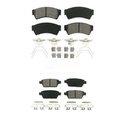 Semi-Metallic Brake Pad Front Rear Kit For Ford Fusion Mazda 6 Lincoln MKZ Milan