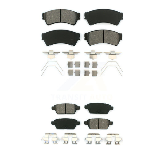 Semi-Metallic Brake Pad Front Rear Kit For Ford Fusion Mazda 6 Lincoln MKZ Milan