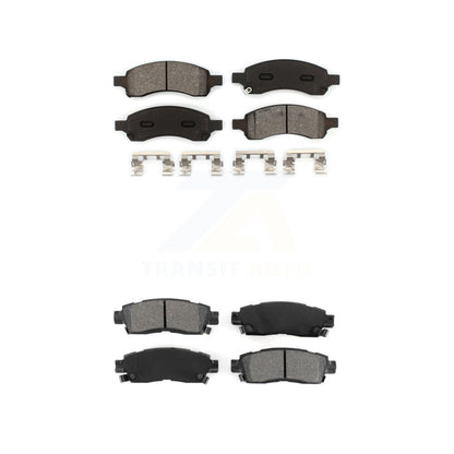 Semi-Metallic Brake Pads Front Rear Kit For Chevrolet Trailblazer GMC Envoy XL