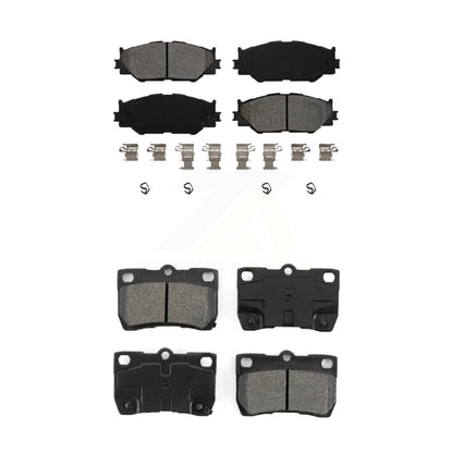 Semi-Metallic Brake Pads Front Rear Kit For Lexus IS250