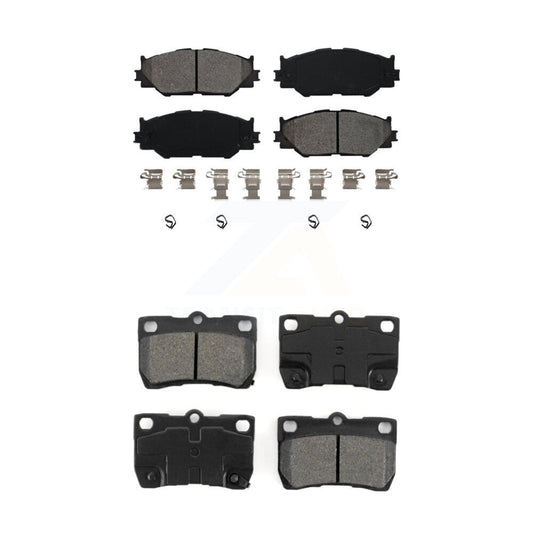 Semi-Metallic Brake Pads Front Rear Kit For Lexus IS250
