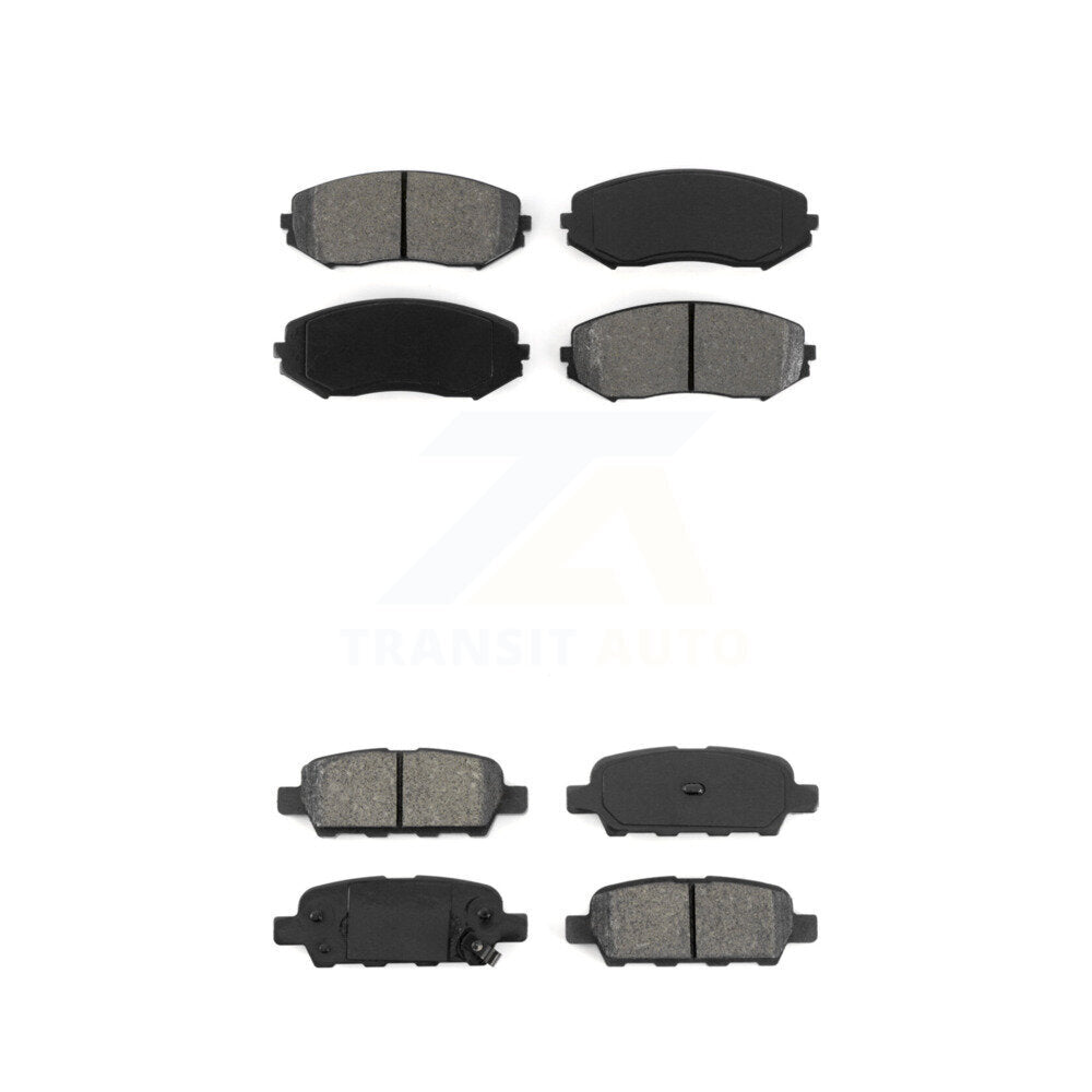 Semi-Metallic Brake Pads Front Rear Kit For 2007-2013 Suzuki Grand Vitara