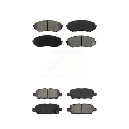 Semi-Metallic Brake Pads Front Rear Kit For 2007-2013 Suzuki Grand Vitara