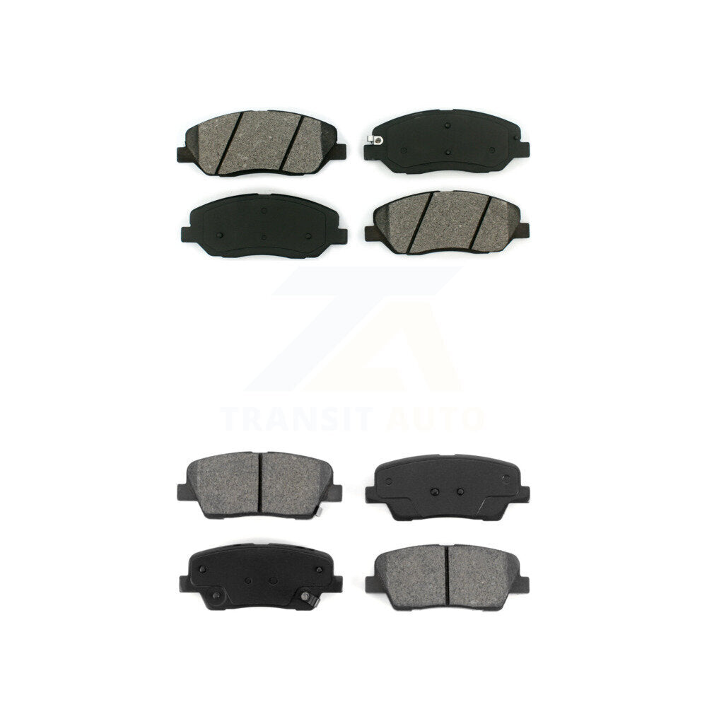 Semi-Metallic Brake Pads Front Rear Kit For Kia Sedona Hyundai Entourage Genesis