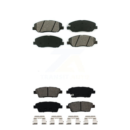 Semi-Metallic Brake Pads Front Rear Kit For Hyundai Genesis 3.8L