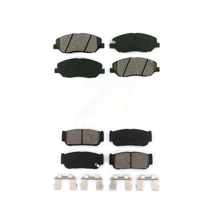 Semi-Metallic Brake Pads Front Rear Kit For Hyundai Entourage Kia Sedona