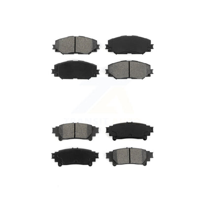 Semi-Metallic Brake Pads Front Rear Kit For 2012-2018 Toyota Prius V